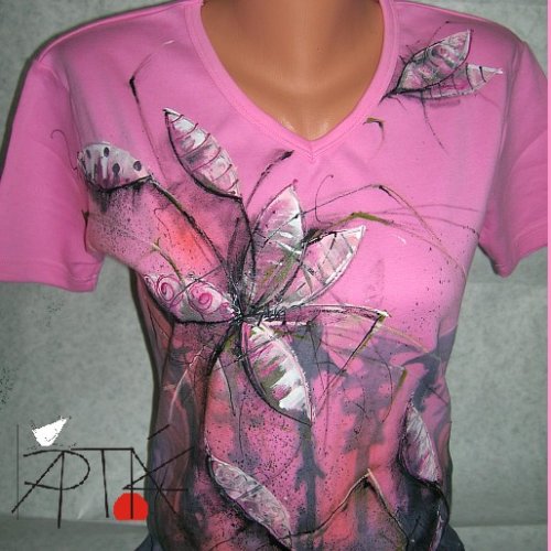 Triko dámské, "KVĚTY", XL, rezervace — foto 1