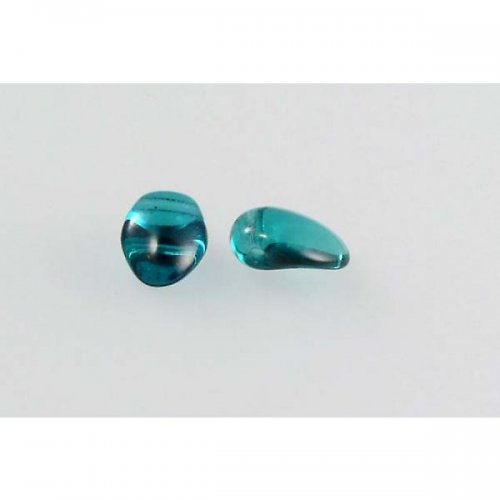 Mačkané korálky emerald 6x8 60ks — foto 1