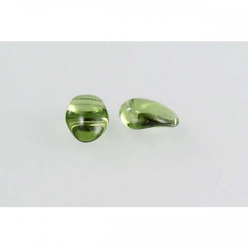 Mačkané korálky peridot 6x8 60ks — foto 1
