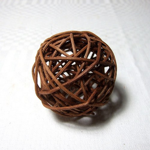 Koulička prům. 6 cm, hnědá — foto 1