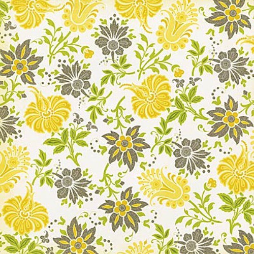 Lemon Flower scrapbook čtvrtka 12x12 emboss — foto 1