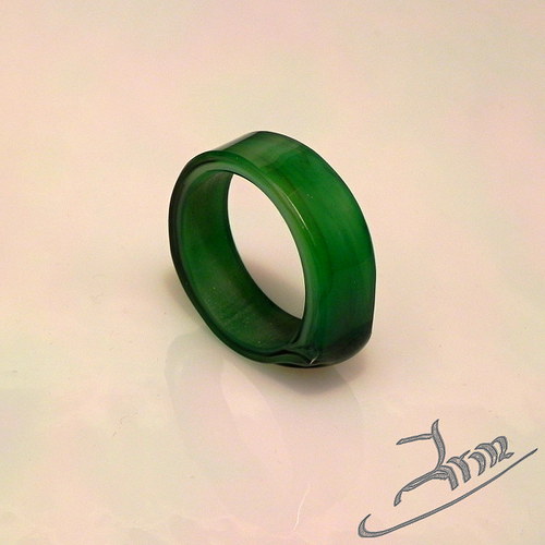 GREEN DWARF - skleněný prsten — foto 1