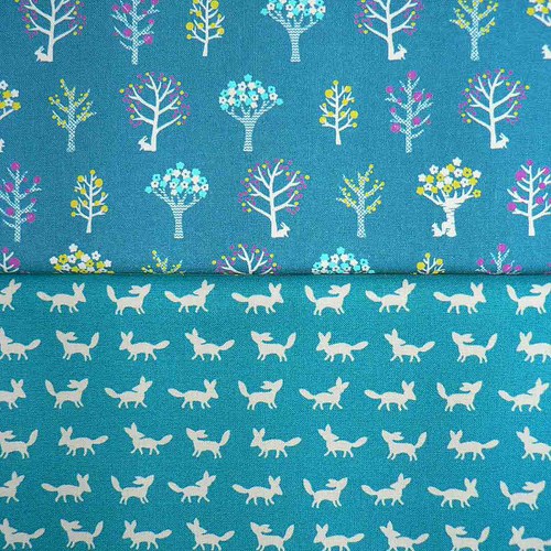 Fat Quarters: Tyrkysové duo — foto 1