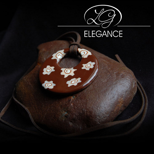 Přívěšek čokoládový donut — foto 1