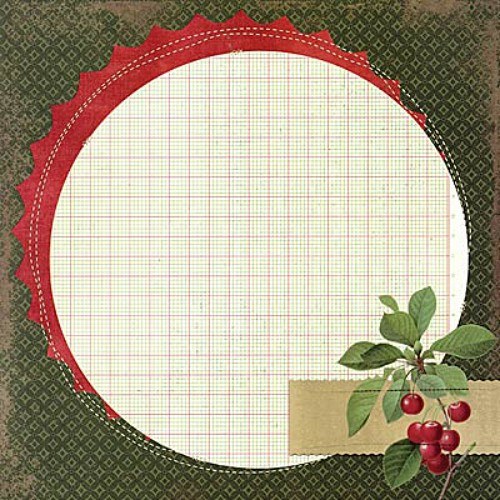 Collage Musings scrapbook čtvrtka 12x12 emboss