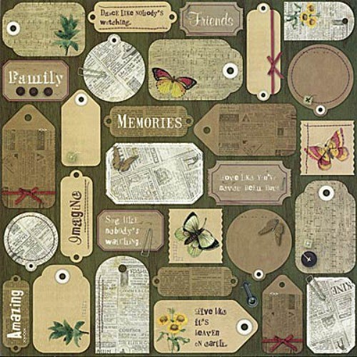 Collage Musings scrapbook čtvrtka 12x12 — foto 1
