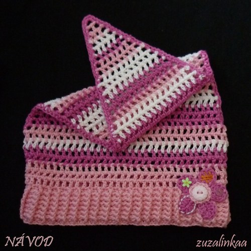 Návod - Šátek s kytičkou