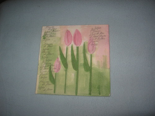 Papírový ubrousek "Tulipán 1" — foto 1