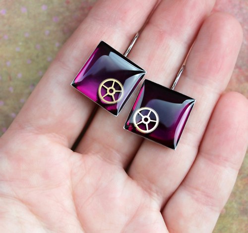 Steampunkové náušnice /na přání/ — foto 1
