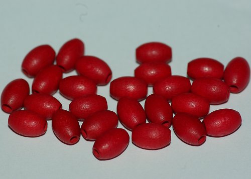 Korálky dřevěné - 25 kusů — foto 1