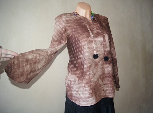 Ivcatko tunika No. 23 "hnědá bambulačka" :) — foto 1
