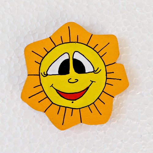 Magnet oranžová kytka