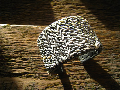 Náramek Cuff "Svetrové mimikri" — foto 1