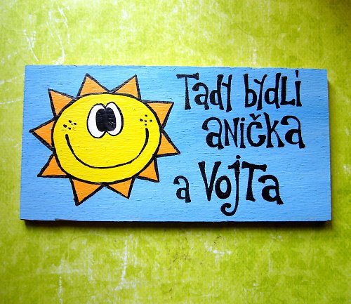 Cedulka na dveře NA PŘÁNÍ — foto 1