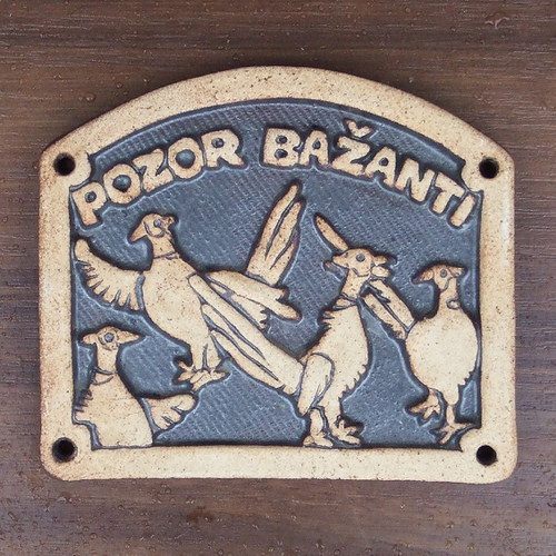 Kachlík č.62 - Pozor bažanti