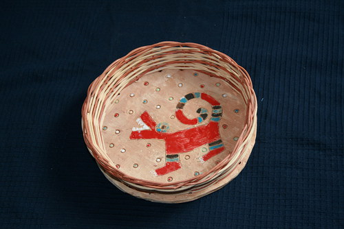 Mini košík s drakem (keramické dno) — foto 1