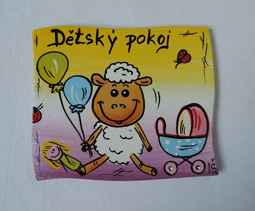 Orientační cedulka na dveře-Dětský pokoj