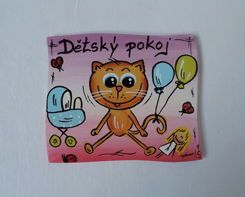 Orientační cedulka na dveře-Dětský pokoj