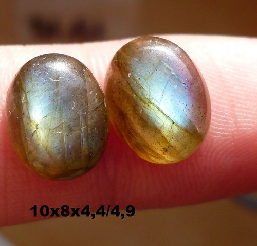 Labradorit -cabochon - pár — foto 1