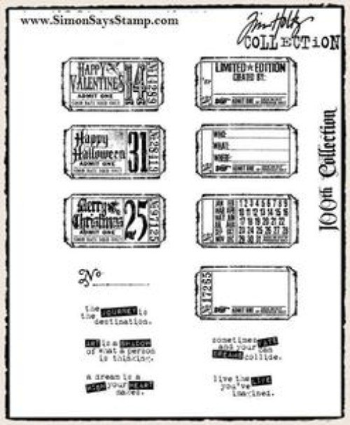 Tim Holtz Cling Rubber Stamps - ODDS AND ENDS — foto 1