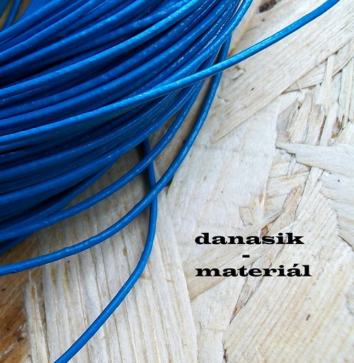 KOŽENÁ ŠŇŮRKA TYRKYSOVÁ - METRÁŽ - 1 mm