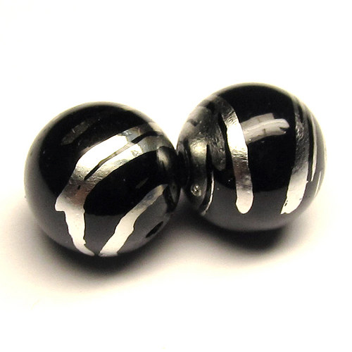 Sklo kovově žíhané - 12 mm - 3 ks