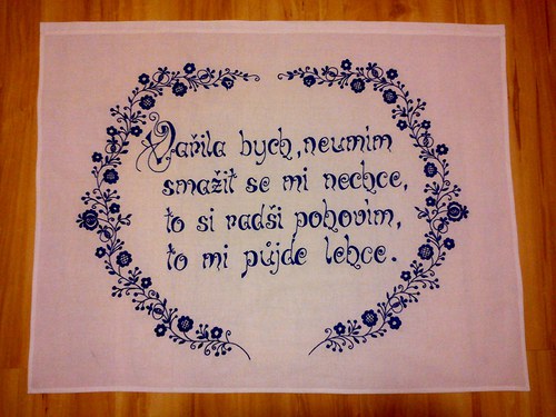 Vyšívaná kuchařka - Vařila bych — foto 1
