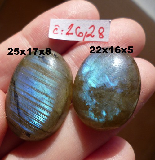 Labradorit -cabochon -set — foto 1
