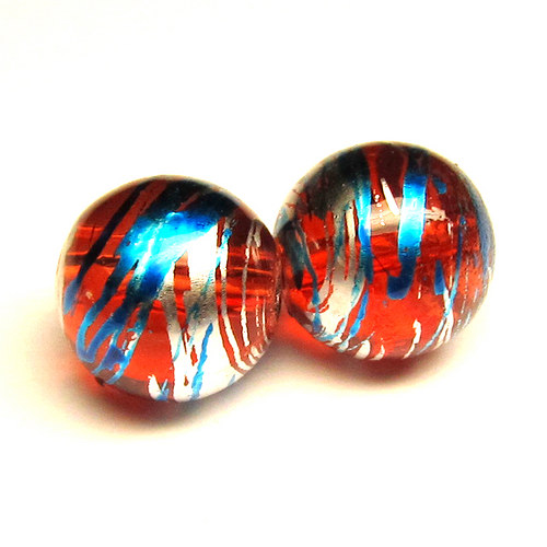 Sklo kovově žíhané - 12 mm - 3 ks