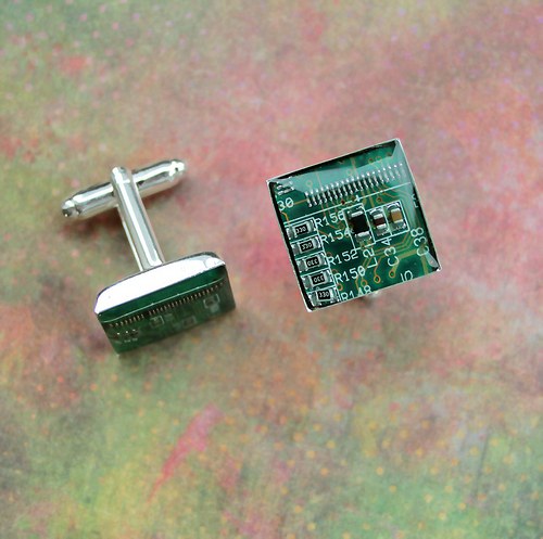 IT manžetové knoflíčky /green/ — foto 1