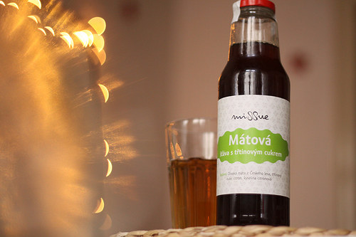 Mátová šťáva s třtinovým cukrem — foto 1