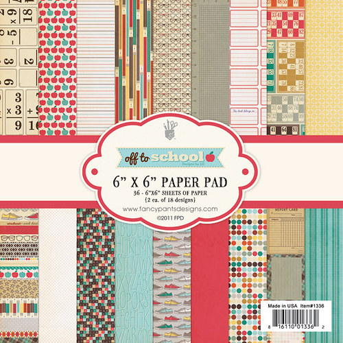 Fancy Pants - OFF TO SCHOOL - scrapbookové čtvrtky — foto 1
