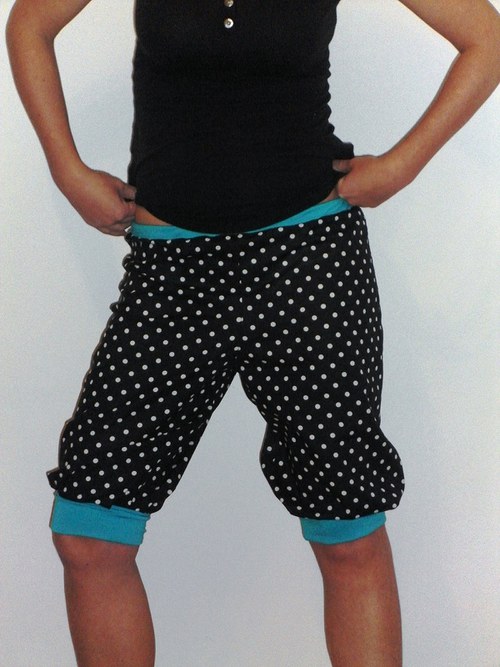 Polka dots pants/tyrkys — foto 1