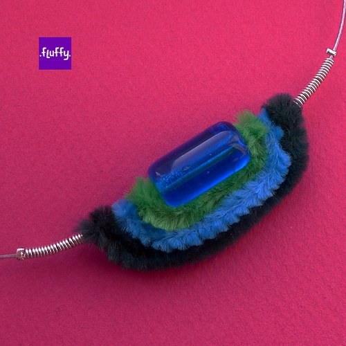 Fluffy Green & Blue - necklace — foto 1