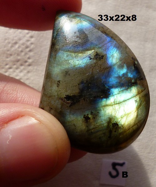 Labradorit- CABOCHON- velký — foto 1