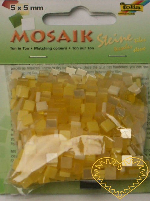 Pryskyřicová mozaika - žlutý mix - 45 g