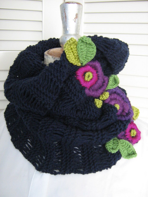 Pletená šála - scarf — foto 1