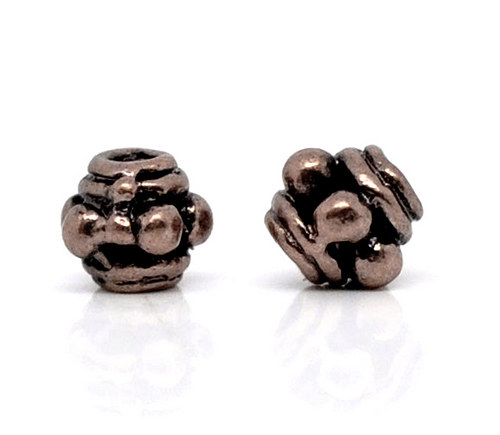 Korálek/ měděný/ 3,5mm/ 10ks