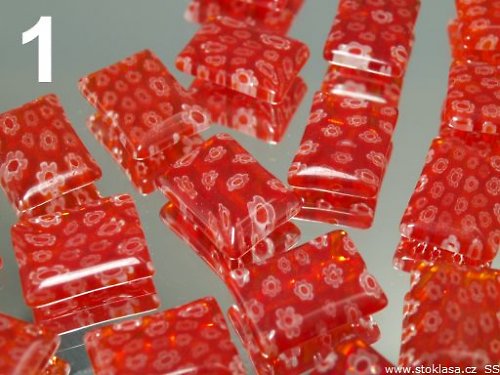 Millefiori obdélník 4 kusy — foto 1
