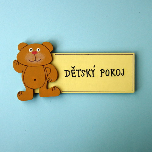 Cedulka na dveře DĚTSKÝ POKOJ — foto 1
