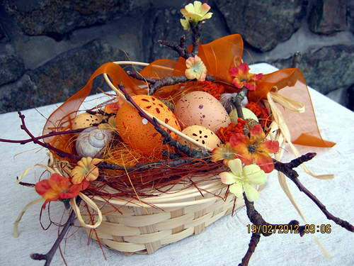 Velikonoční košík -oranž 2012 — foto 1