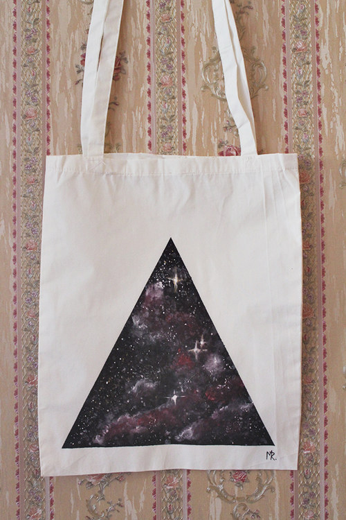 Geometric Galaxy taška Triangle red galaxy — foto 1
