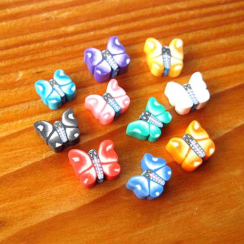 Fimo Motýlci 10mm - 10ks