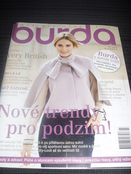 Časopis Burda 8/2009 — foto 1