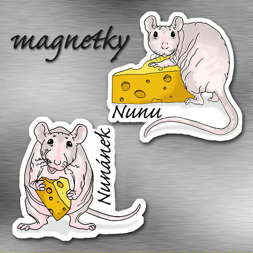Magnetky s potkánky pro e-bee — foto 1