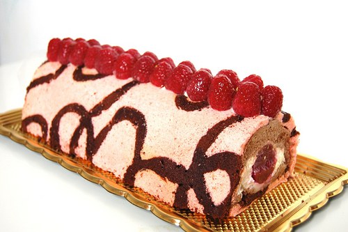 Bûche à la framboise et gianduja — foto 1
