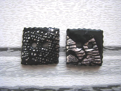 Fimo knoflíky - čtverečky — foto 1