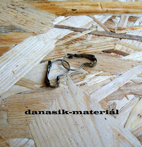 BRONZOVÉ NÁUŠNICE S DÍRKOU -1 pár — foto 1