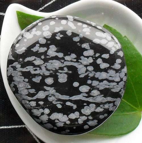 Obsidián vločkový 42x40mm — foto 1
