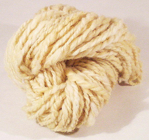 Pletací příze bílá 125g, 60m — foto 1